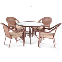Cadeiras de mobiliário de Designer sala de jantar ao ar livre de vime